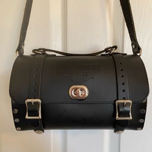 Harley Davidson Leather Ladies Shoulder Bag